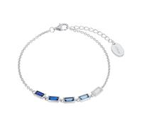 s.Oliver bracelet 925 Sterling silver woman bracelet, with zirconia synth., 17+3 cm, silver, comes in jewelry gift box