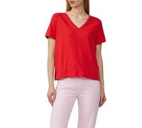 s.Oliver Slub V Neck T-Shirt, red, 10
