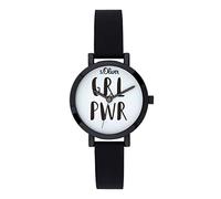 s.Oliver SO-3768-PQ Girls' Analogue Quartz Watch with Silicone Strap