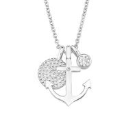 s.Oliver SO PURE Anchor 2017246 Jewel Women Necklace Sterling Silver Zirconia