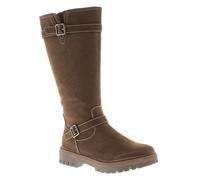 S Oliver Spirit Womens Khaki Buckled Long Boots, Size: 6.5