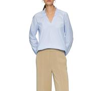 s.Oliver Striped Cotton Blouse with Smok Details, 01g0_White, 8