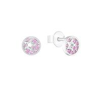 s.Oliver stud earrings 925 Sterling silver girls' children's earrings, with synthetic zirconia, star, comes in a jewelry gift box