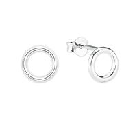 s.Oliver Stud Earrings 925 Sterling Silver woman Earrings, 0.8 cm, Silver, comes in jewelry gift box