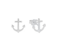 s.Oliver Stud earrings Women Ear jewelry, with Zirconia synth., 11 cm, Silver, Anchor, Comes in jewelry gift box, 2017244