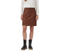 s.Oliver Suede Look Short Skirt, 8837_Braun, 18