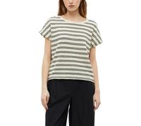 Women's Casual Fit Striped Sweatshirt with Round Neck s.Oliver Beige 40
