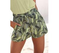 s.Oliver Tropical Print Woven Shorts Green Print