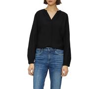 s.Oliver Viscose Mix Blouse with Ruffles, Black, 18