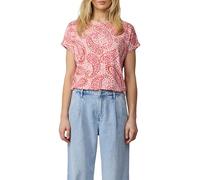 s.Oliver Viscose Mix T-Shirt with Drop Shoulders, Raspberry, 14