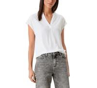 s.Oliver Viscose Shirt in Material Mix, White, M