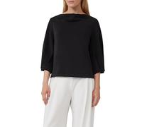 s.Oliver Weiches Sweatshirt aus Scuba mit Wasserfall-Ausschnitt
