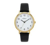 s.Oliver Women Analog TMI Watch with Faux Leather Strap 2040120