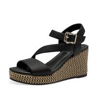 s.Oliver Women Damen 5-28707-44 Wedge Sandal, Black, 5 UK