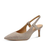 s.Oliver Women Damen Sling 5-29601-44 Pump, Champagne Glitter, 8 UK
