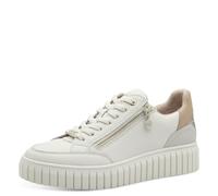 s.Oliver Women Damen Sneaker Low 5-23606-42, Cream Comb, 4 UK