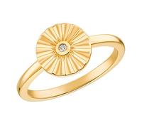 s.Oliver , Women’s Silver Cubic Zirconia Ring, Gold, 2031432