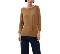 s.Oliver Women's 2122260 3/4 Sleeve t-Shirt, Brown, 14