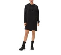 s.Oliver Women's 2122560 Sweat Dress with Hood, Black, 14