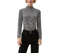 s.Oliver Women's 2124413 Long-Sleeved Shirt with Stand-up Collar, Black 99a2, 18 UK