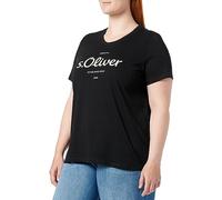 s.Oliver Women's 2136463 Short-sleeved T-shirt, Grey/Black, 6