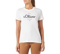 s.Oliver Women's 2136463 Short-sleeved T-shirt, White, 6