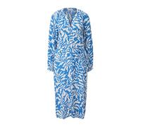 s.Oliver Women's 2145184 Midi Dress with All-Over Pattern, Blue, 14