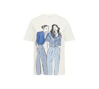 s.Oliver Women's 2164099 T-Shirt, Cream, 14