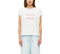 s.Oliver Women's 2178612 T-Shirt with Front Print (Pack of 1), White, 10