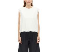 s.Oliver Women's 2178633 T-Shirt with Elasticated Hem (Pack of 1), White, 14
