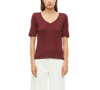 s.Oliver Women's 2179331 T-Shirt, V-Neck, Slim Fit (Pack of 1), red, 16