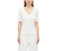 s.Oliver Women's 2179331 T-Shirt, V-Neck, Slim Fit (Pack of 1), White, 20