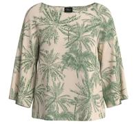 s.Oliver Women's 2180562 Blouse 3/4 Sleeve with All-Over Print (Pack of 1), White, 16