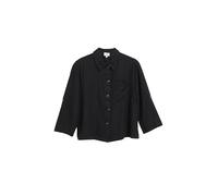 s.Oliver Women's 2180742 Blouse 3/4 Sleeve Linen Mix (Pack of 1), Black, 10