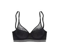 s.Oliver Women's 42682965 Push Up Bra, Schwarz, 36C