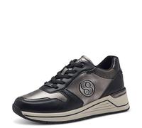 s.Oliver Women's 5-23619-43 Sneaker, Black Pewter, 3.5 UK