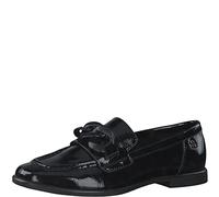 s.Oliver Women's 5-5-24205-29 Penny Loafer, Black (Black Patent), 7.5 UK