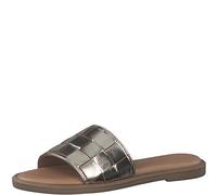 s.Oliver Women's 5-5-27104-20 Slide Sandal, Platinum, 8 UK