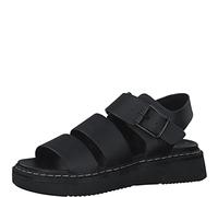 s.Oliver Women's 5-5-28202-28 Flat Sandals, black, 7 UK