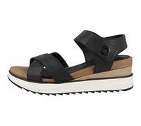 s.Oliver Women's 5-5-28708-38 Wedge Sandal, Black, 3 UK