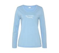 s.Oliver Women's AK-142-1-45 Pajama Top, himmelblau,