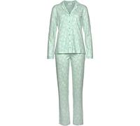 s.Oliver Women's AK-210-47 Pajama Set, Mint blätterdruck, 36-38