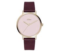 s.Oliver Womens Analogue Quartz Watch with Leather Strap SO-3911-LQ
