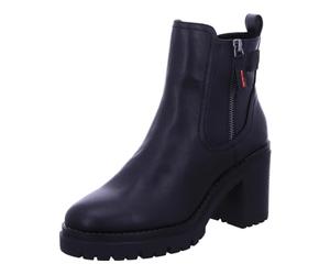 s.Oliver Women's Ankle Boots with Heel with Zip Vegan, black, 42 EU