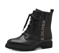 s.Oliver Women's Ankle Boots Without Heel Lace Up Autumn, black, 5 UK