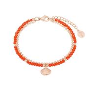S.Oliver Women's Bracelet Arm Chain Stainless Steel IP ROSE Glass Shell 2027600