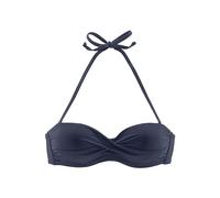 s.Oliver Women's Bügel-Bandeau-Top JPF-27 Underwired Bikini Top, Navy (Marine 24), 12D (Manufacturer Size: 38D)
