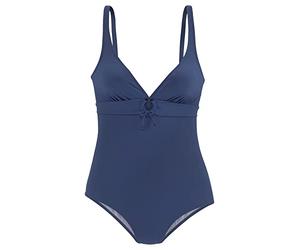 s.Oliver Women's Cat-56 One Piece Swimsuit, Blue, 14/D