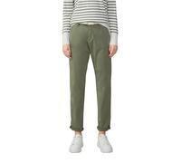 s.Oliver Women's Chino mit Geflochtenem Gürtel und Garment Dye Belt, Olive Green, 18