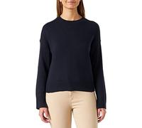 s.Oliver Women's Damen Pullover with Slit Sleeve Hem, Blue, 3 UK